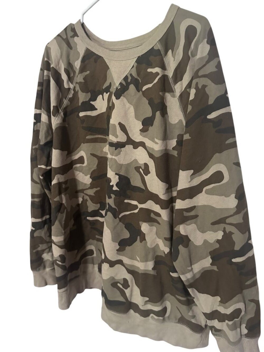 Faded Glory green camo sweat shirt size 2XL